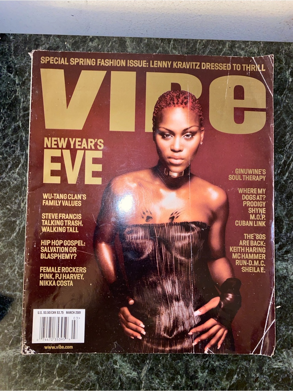 EVE ruff ryders March 2001 edition of VIBE magazine. 
VG condition.